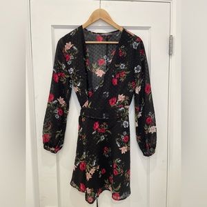 Floral Wrap Dress from Dynamite - Like New Barely Worn